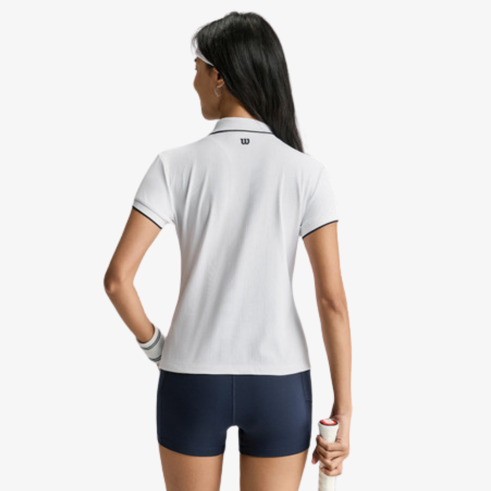 Áo Polo Nữ Wilson Groundstroke Polo Bright White - Ảnh 3