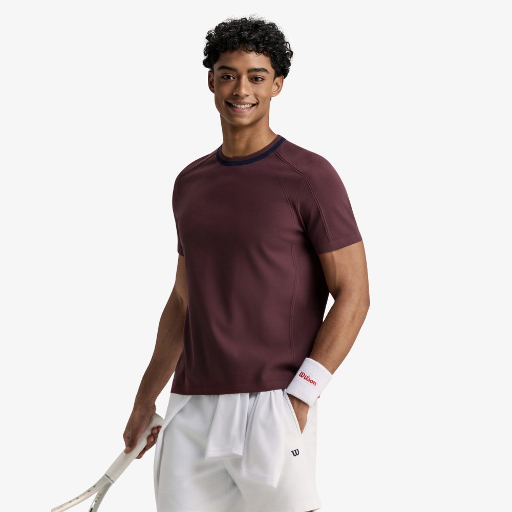 Áo Thun Nam Wilson Center Flyknit Tee V2 RD - Ảnh 2