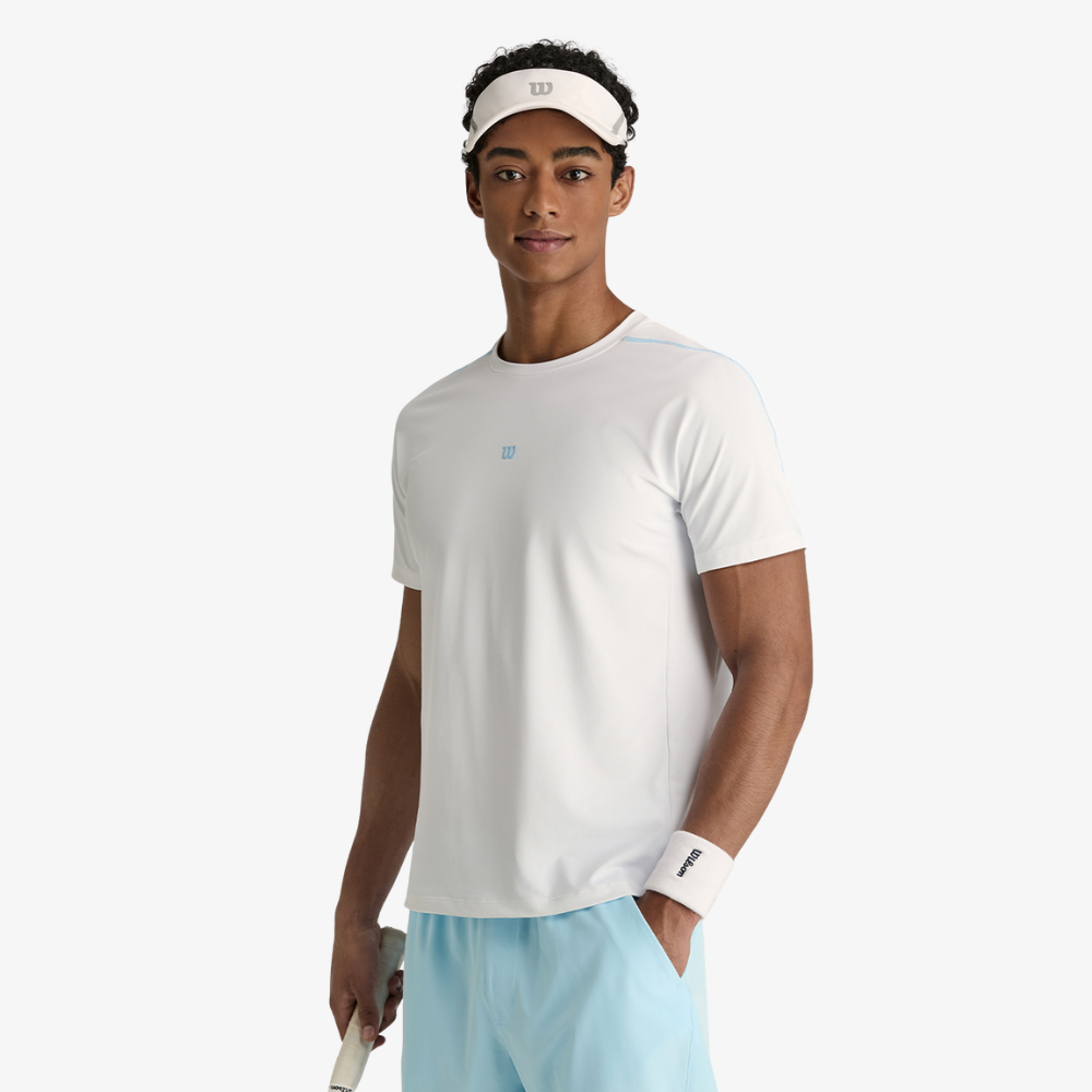 Áo Thun Nam Wilson Daily Court Tee V2 Bright White