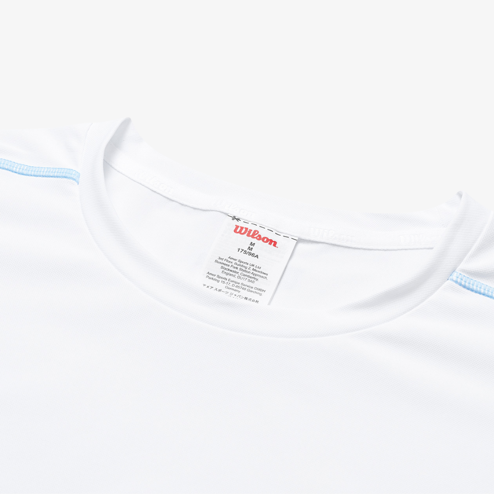 Áo Thun Nam Wilson Daily Court Tee V2 Bright White - Ảnh 8