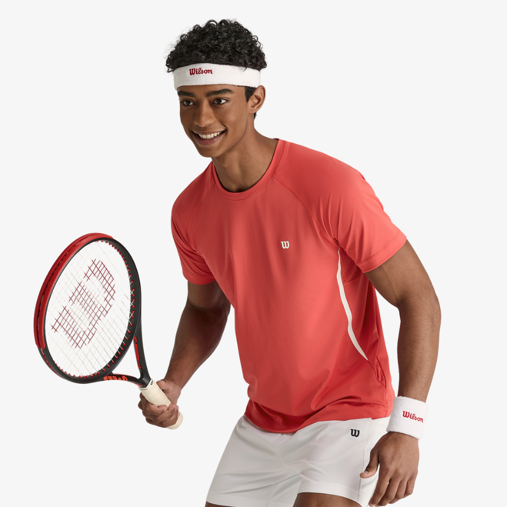 Áo Thun Nam Wilson Daily Performance Tee Washed Red - Ảnh 3