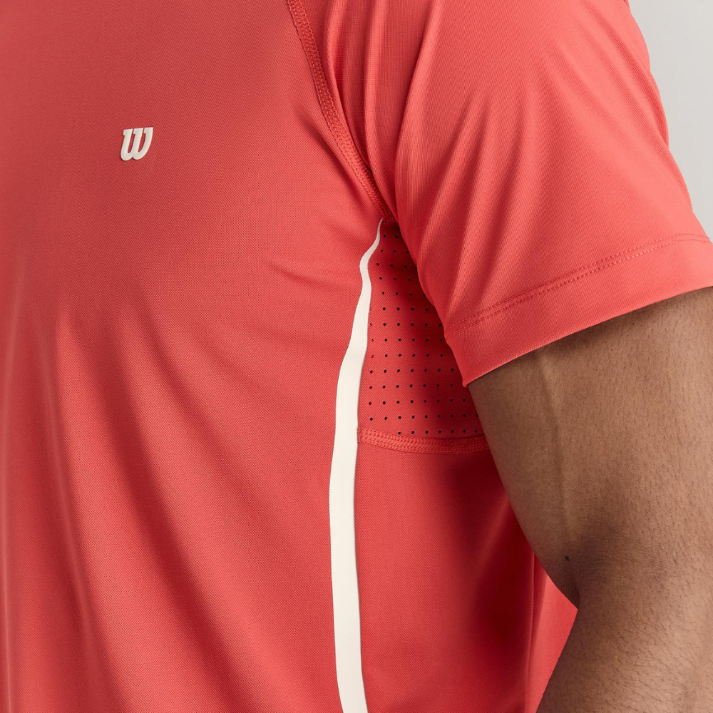 Áo Thun Nam Wilson Daily Performance Tee Washed Red - Ảnh 8