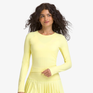 Áo Dài Tay Thể Thao Nữ Wilson Women Laser Lace Long Sleeve Lemonade
