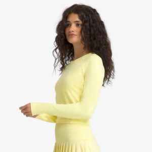 Alternative view of Áo Dài Tay Thể Thao Nữ Wilson Women Laser Lace Long Sleeve Lemonade
