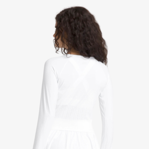 Alternative view of Áo Dài Tay Thể Thao Nữ Wilson Women Laser Lace Long Sleeve Bright White