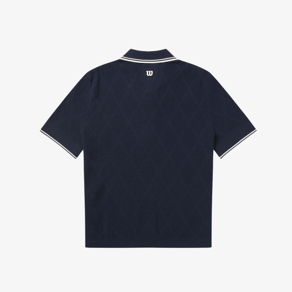Áo Polo Nữ Wilson Women's Addison Knit Polo Classic Navy - Ảnh 2