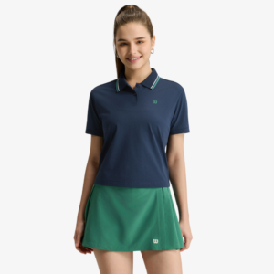 Áo Polo Nữ Wilson Women's Classic Crop Polo Classic Navy