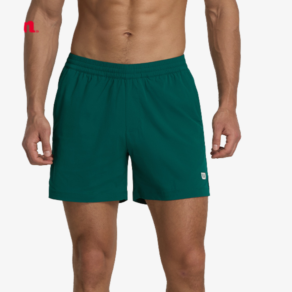 Quần Short Thể Thao Nam Wilson Men Tennis Volley Short 6" Club Green - Ảnh 3
