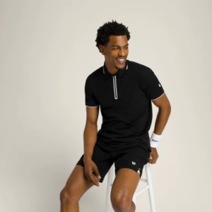 Alternative view of Wilson Advantage Zip Polo Áo Polo Nam Black