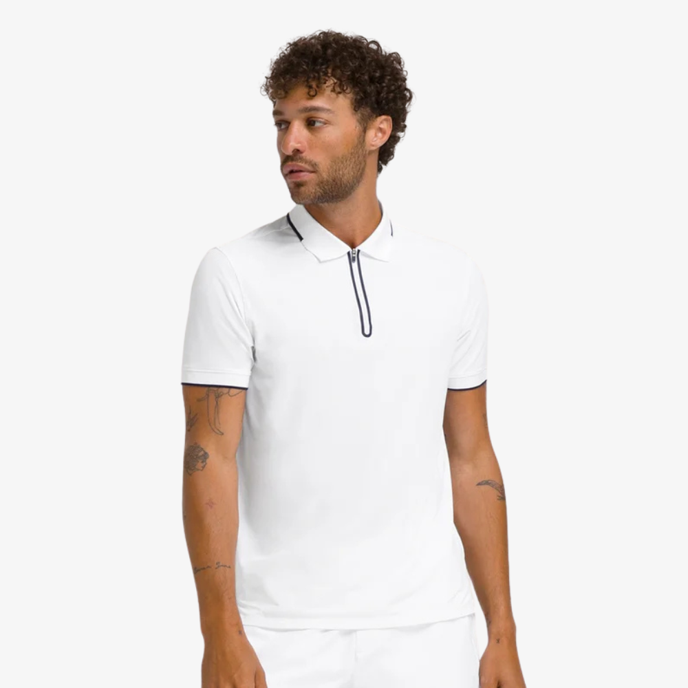 Wilson Advantage Zip Polo Áo Polo Nam White