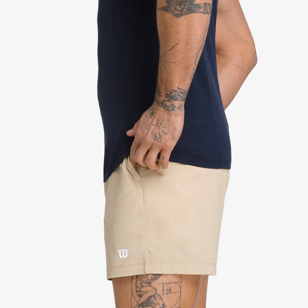 Wilson Tennis Volley Short 6" Quần Short Nam Safari - Ảnh 7