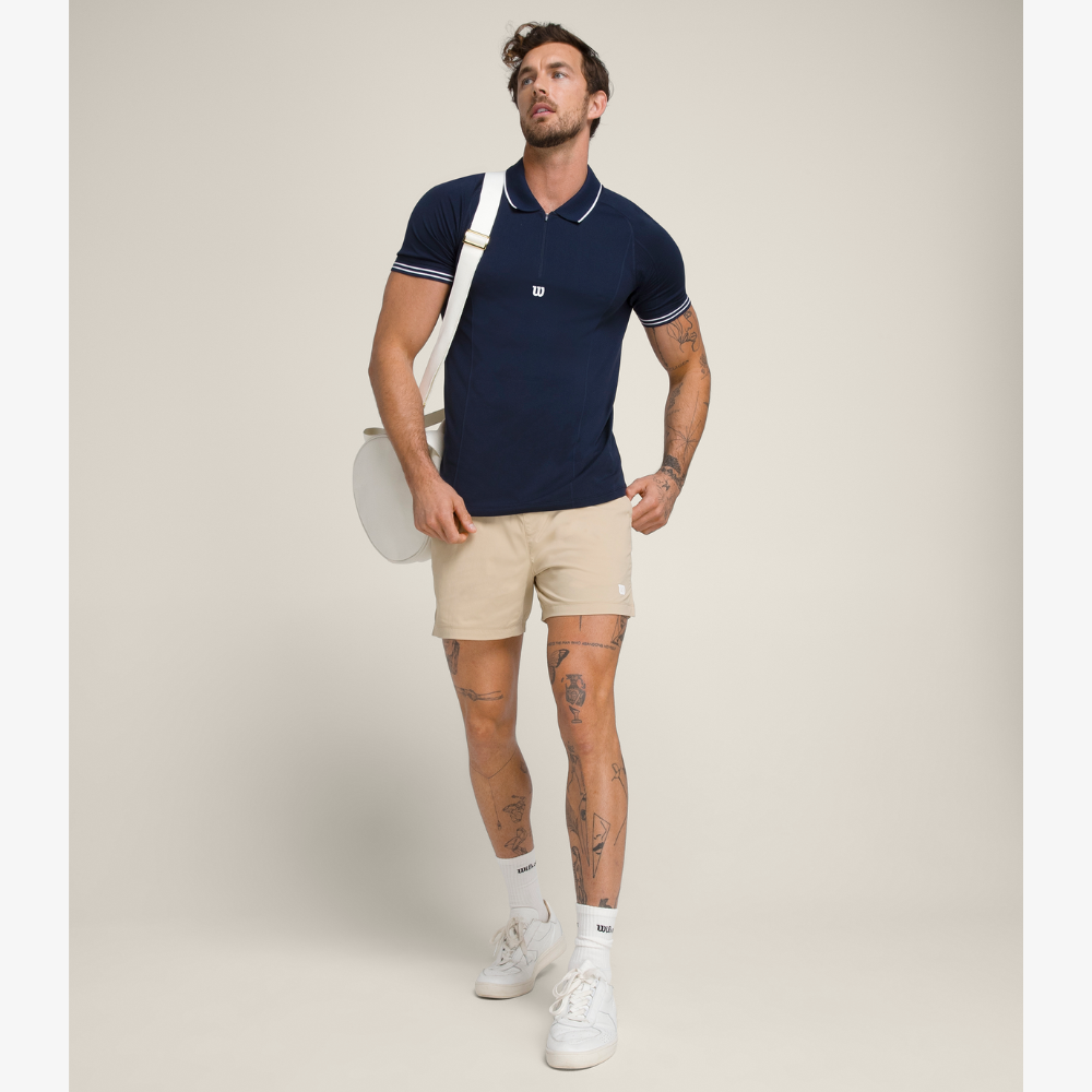 Wilson Tennis Volley Short 6" Quần Short Nam Safari - Ảnh 3
