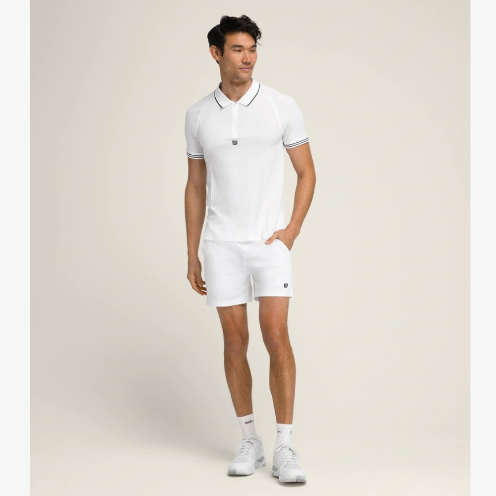 Wilson Tennis Volley Short 6" Quần Short Nam White - Ảnh 5