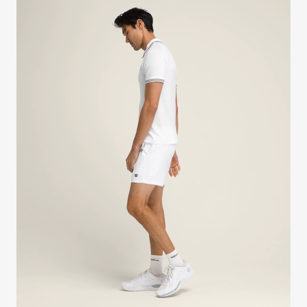 Wilson Tennis Volley Short 6" Quần Short Nam White - Ảnh 4