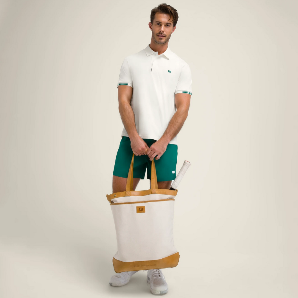 Wilson Timeless All Sport Polo Áo Polo Nam Sandrift - Ảnh 10