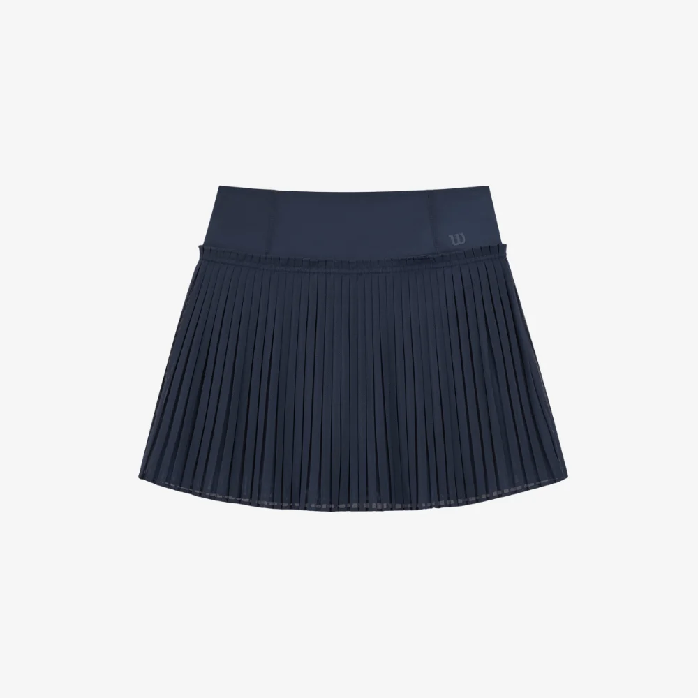 Chân Váy Nữ Wilson Women Mesh Pleat Skirt Classic Navy - Ảnh 3