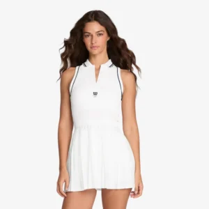 Váy Thể Thao Nữ Wilson Topsin Seamless Polo Dress White