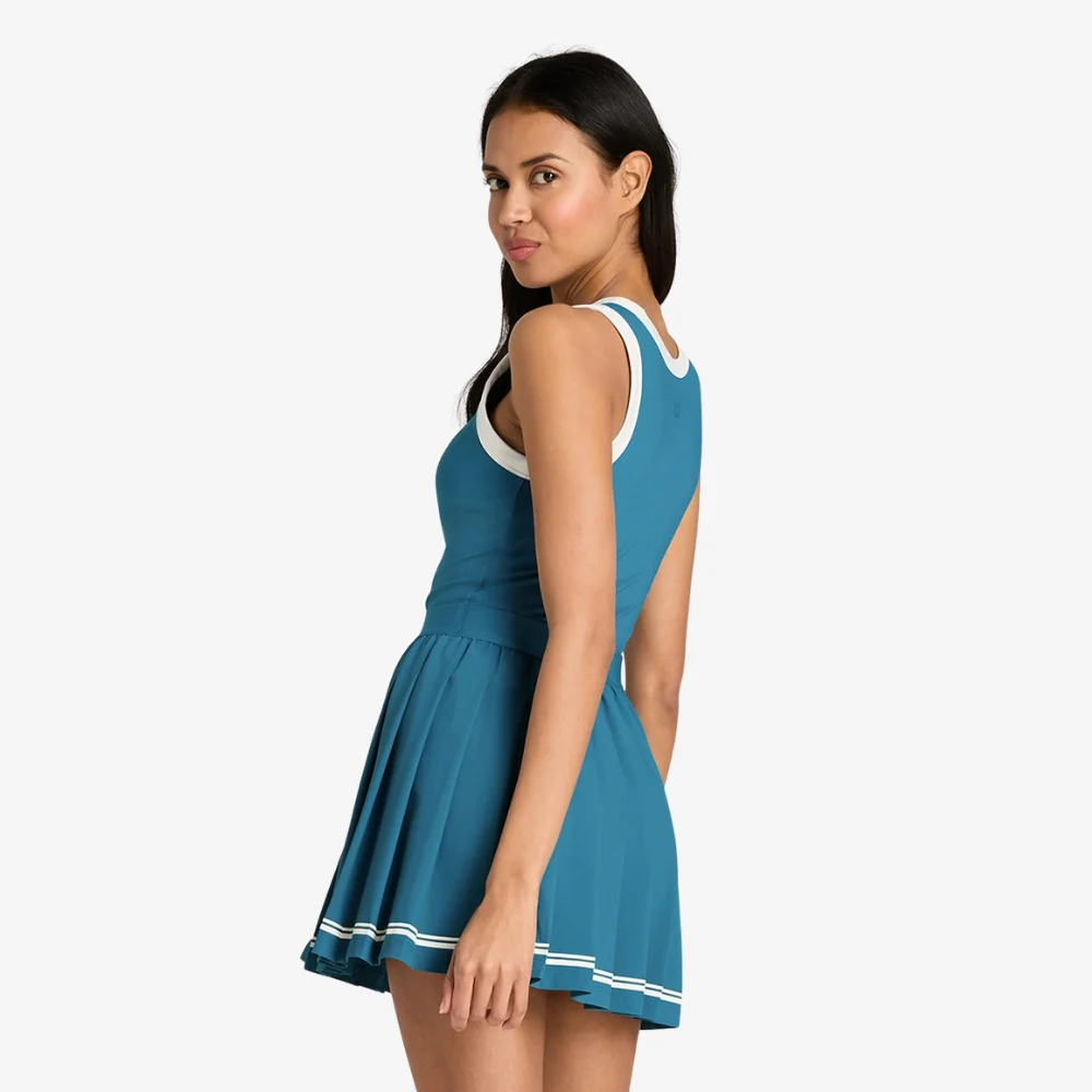 Váy Liền Thể Thao Nữ Wilson Women Contrast Scoop Neck Dress Blue - Ảnh 6