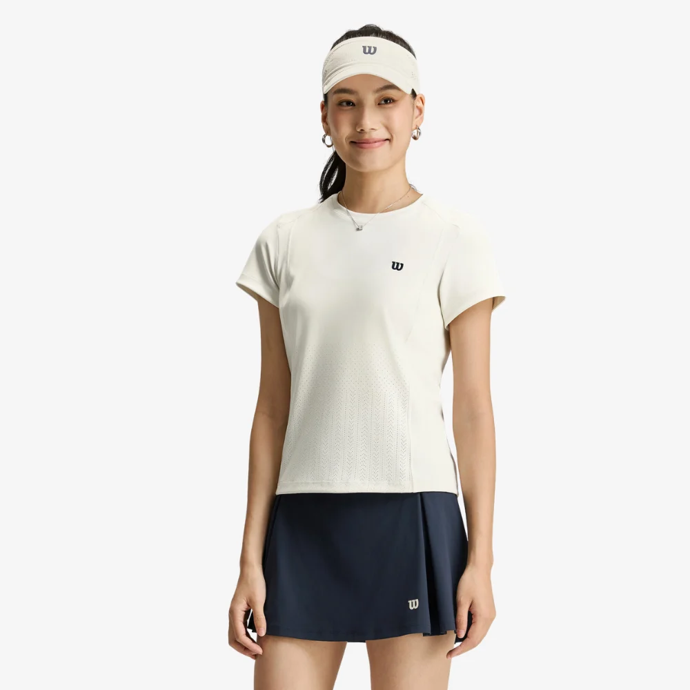 Áo Thể Thao Nữ Wilson Body Line SS Tee White