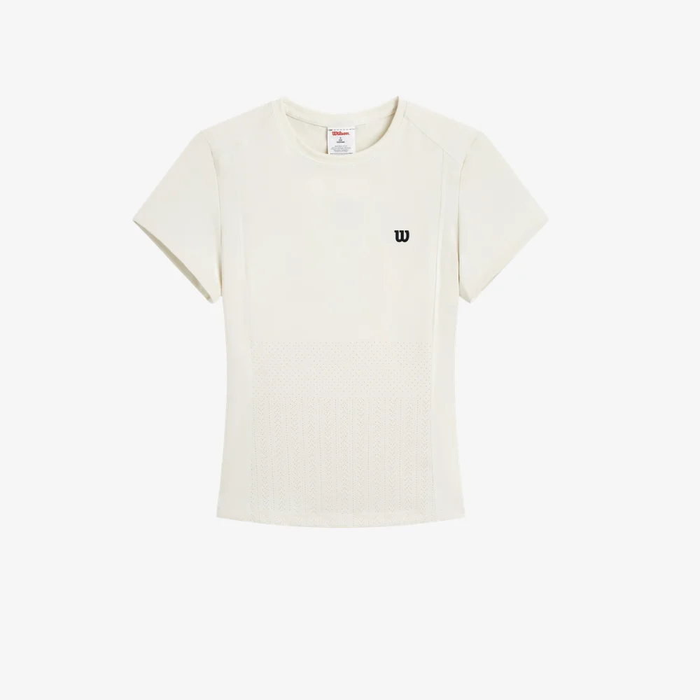 Áo Thể Thao Nữ Wilson Body Line SS Tee White - Ảnh 2