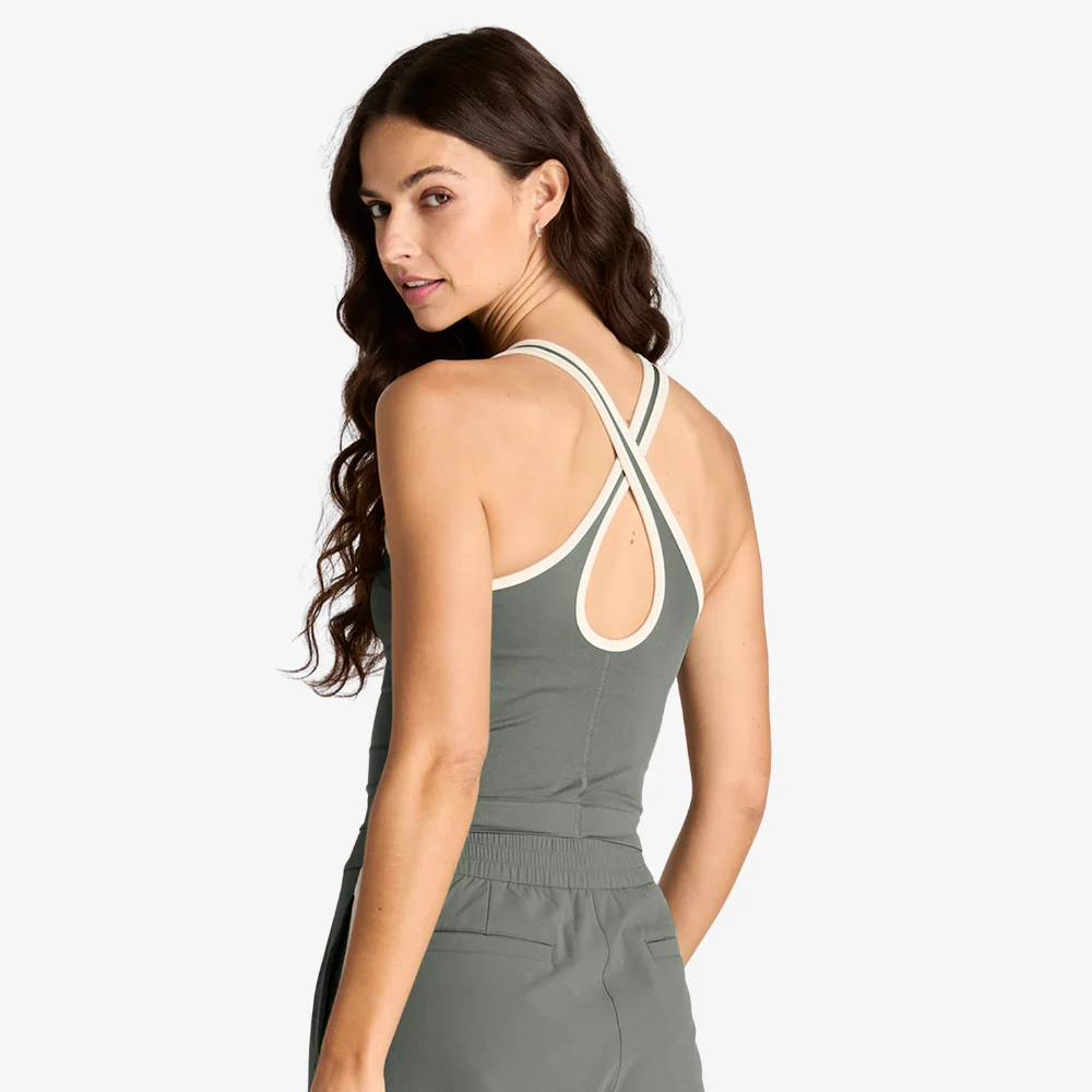Áo Tank Top Nữ Wilson Court Seamless Tank Castor / Sandrift - Ảnh 5