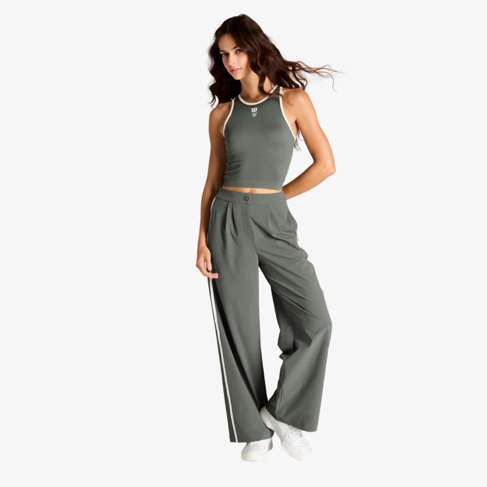 Áo Tank Top Nữ Wilson Court Seamless Tank Castor / Sandrift - Ảnh 2