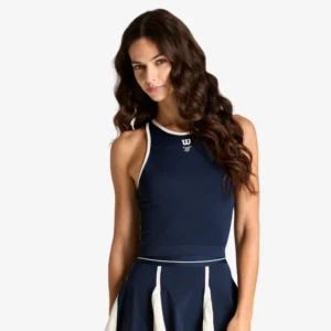 Áo Tank Top Nữ Wilson Court Seamless Tank Classic Navy / Sandrift